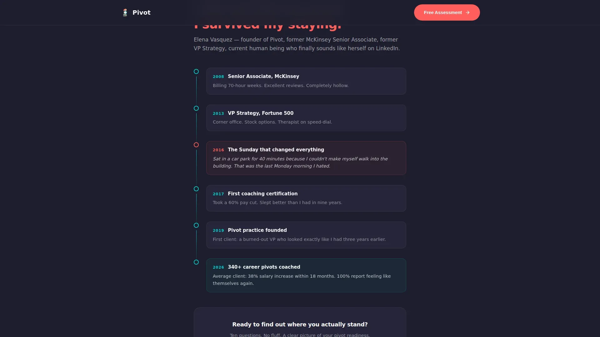 Outplacement & Career Transition Careers Website Template