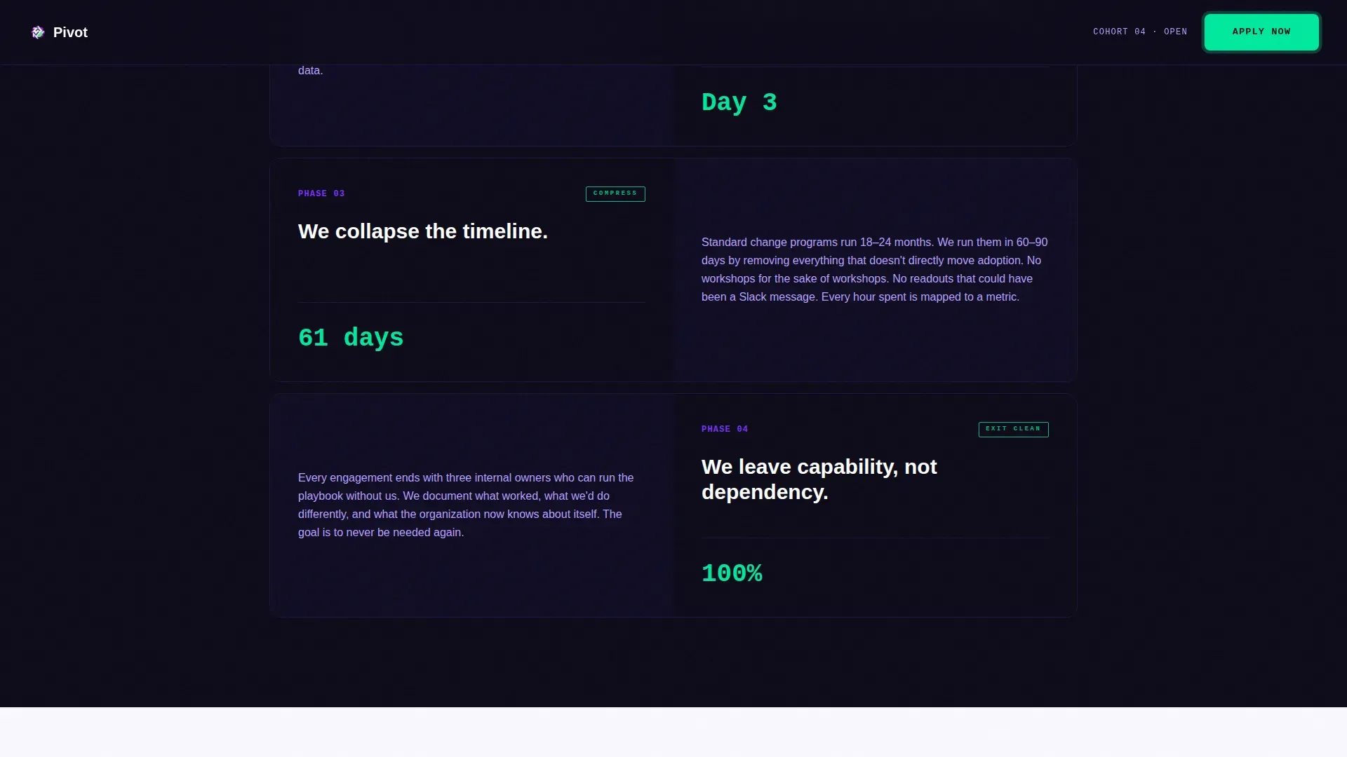 Change Management Recruitment | Free Website Template | Rocket