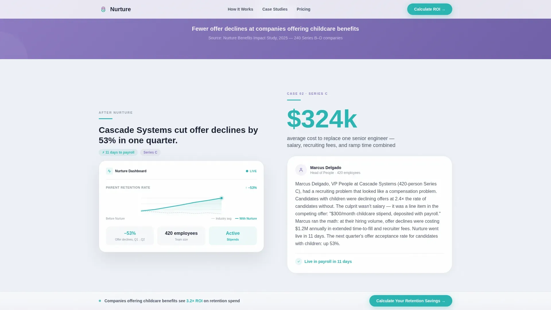 Employee Wellness & Benefits Cost Calculator Website Template