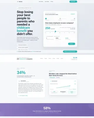 Employee Wellness & Benefits Cost Calculator Website Template