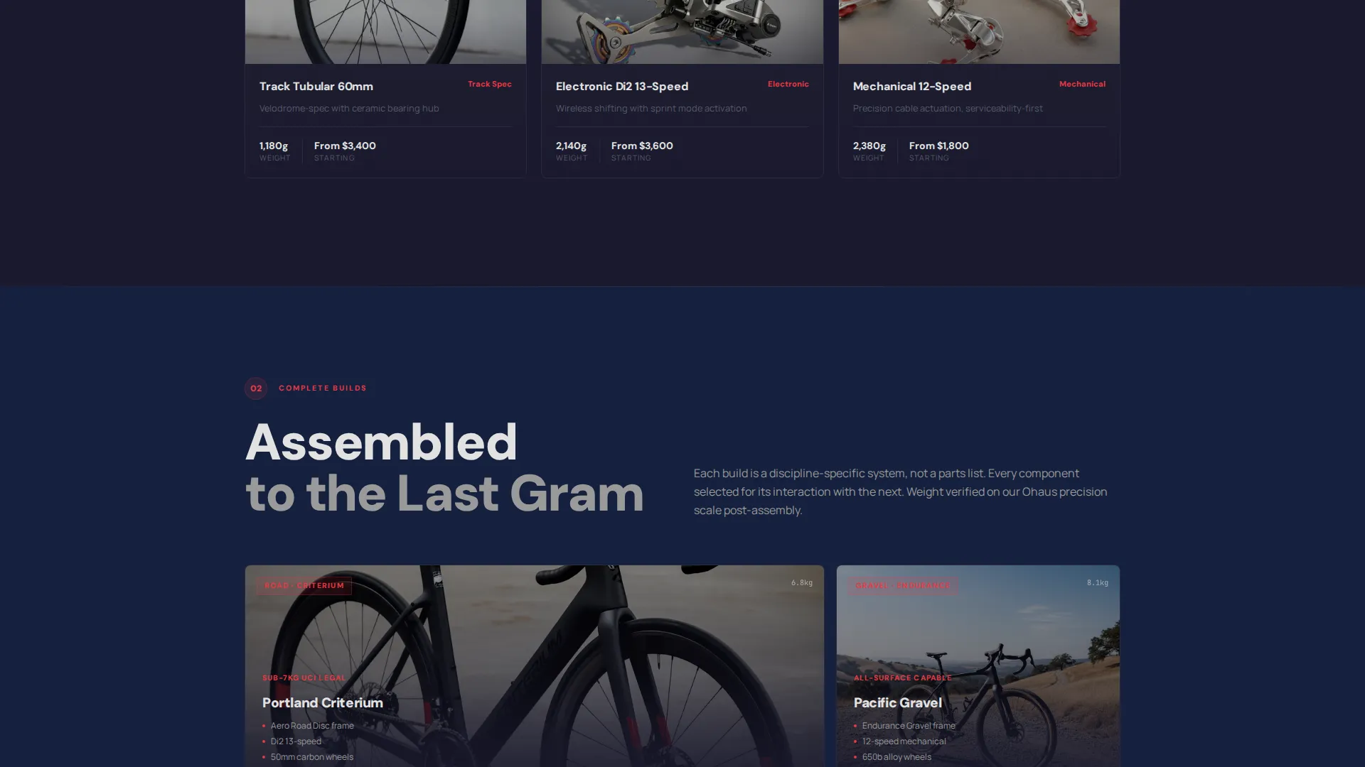 Precision Bicycle Workshop Landing Page Template