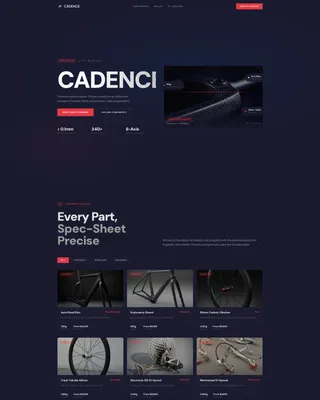 Precision Bicycle Workshop Landing Page Template