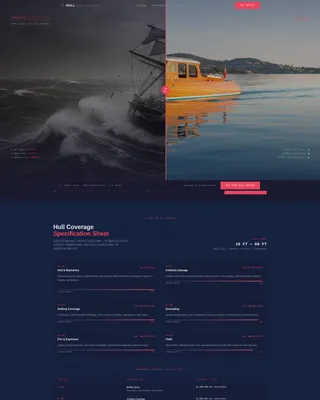 Marine Insurance Agency Landing Page Template