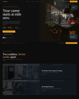 CDL Training School Landing Page Template