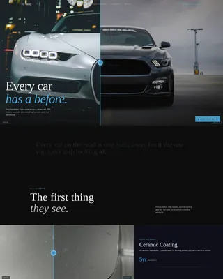 Cinematic Aftermarket Shop Landing Page Template