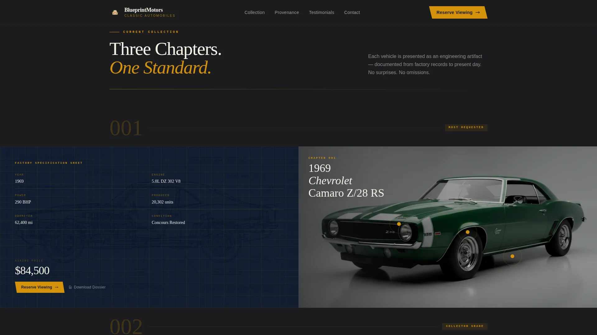Classic Cardealer | Free Website Template | Rocket