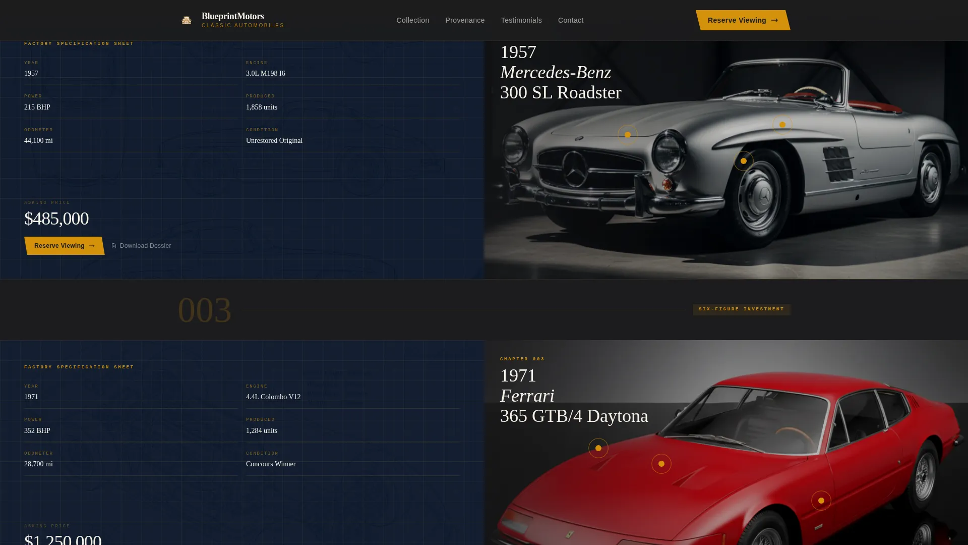 Classic Cardealer | Free Website Template | Rocket