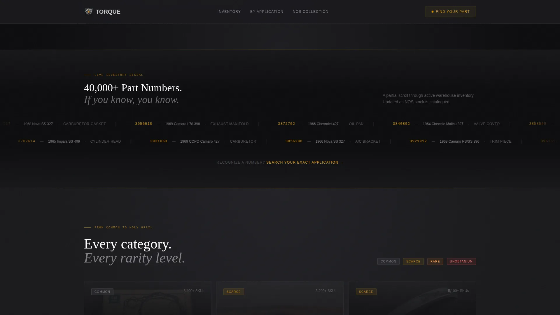 Classic Car Parts Landing Page Template