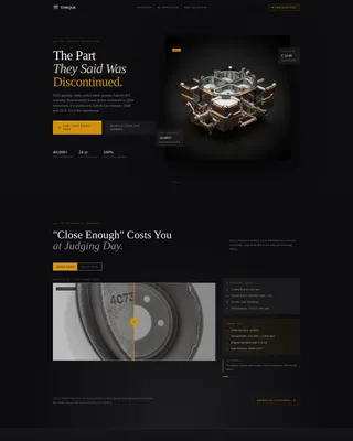 Classic Car Parts Landing Page Template