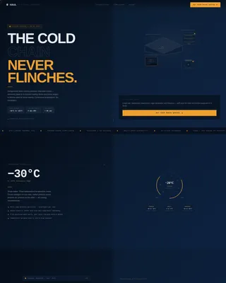Cold Chain Refrigerated Transport Landing Page Template