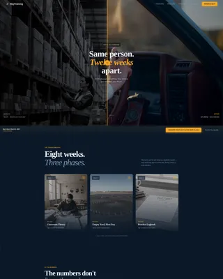 CDL Training School Landing Page Template