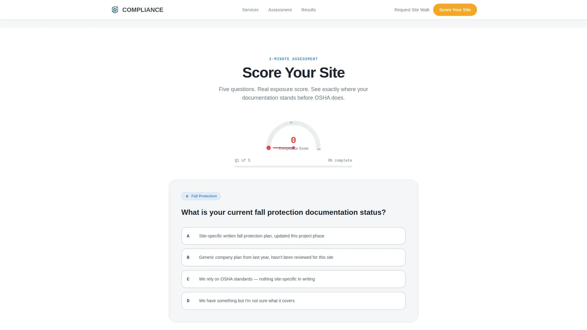 Certified Construction Safety | Free Website Template | Rocket