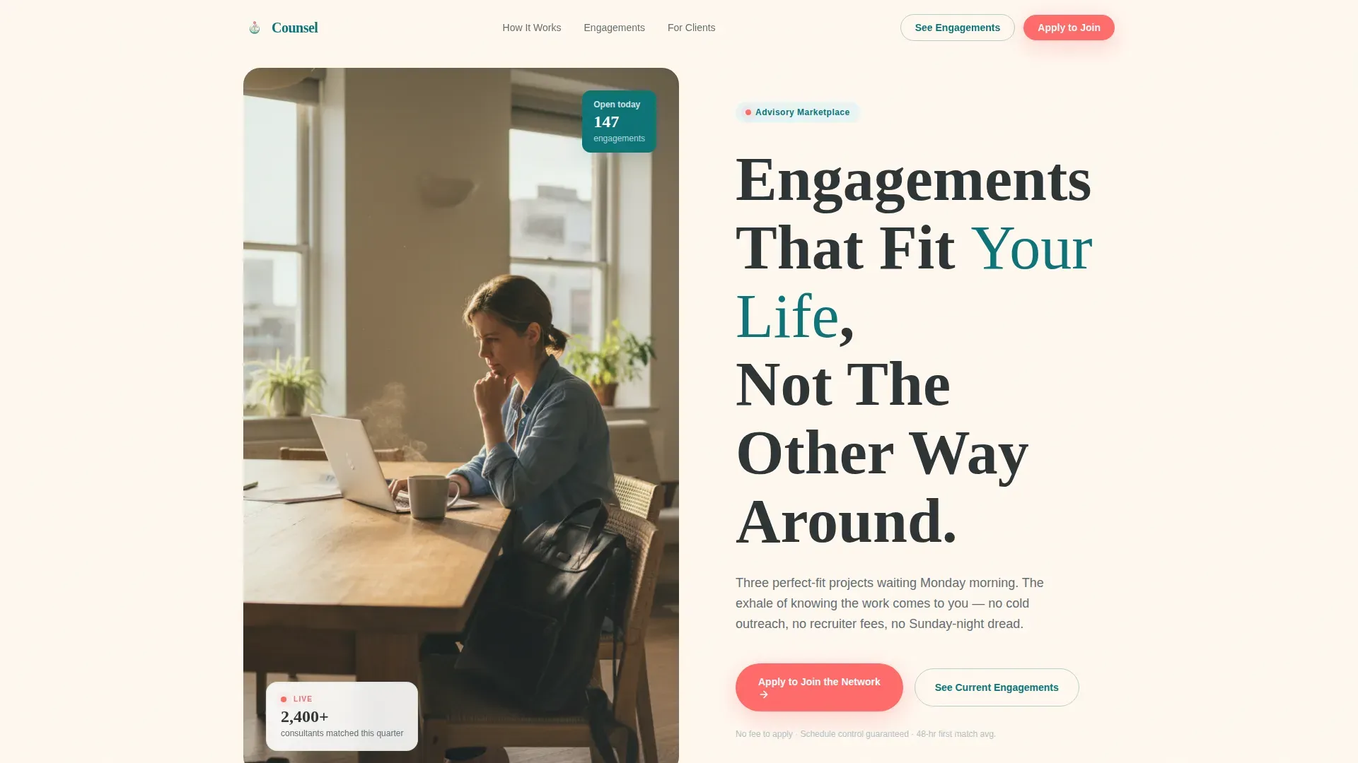 Family First Consulting Marketplace Landing Page Template