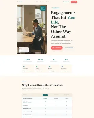 Family First Consulting Marketplace Landing Page Template