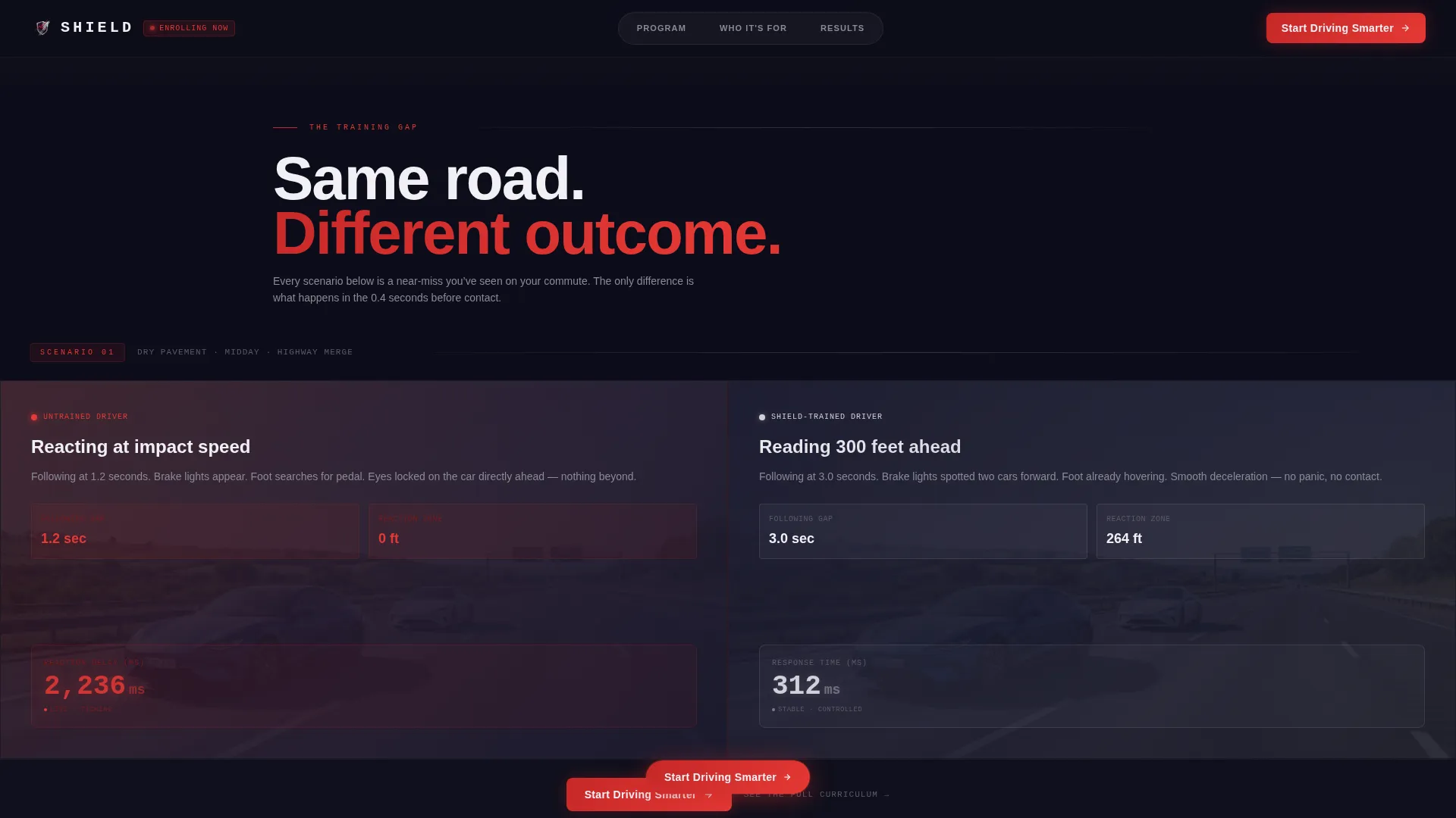 Defensive Driving Landing Page Template