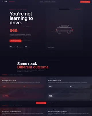 Defensive Driving Landing Page Template