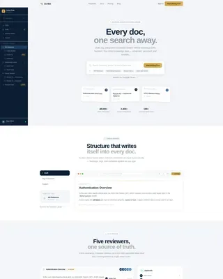 Content Authoring Tool Landing Page Template