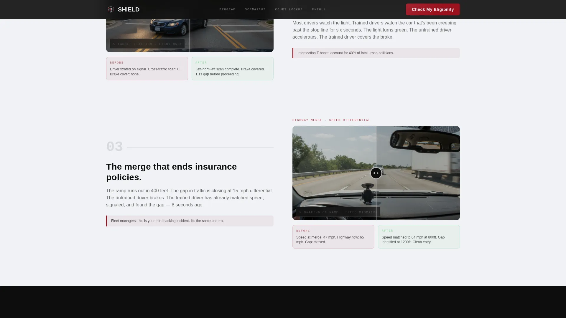 Defensive Driving Course Landing Page Template