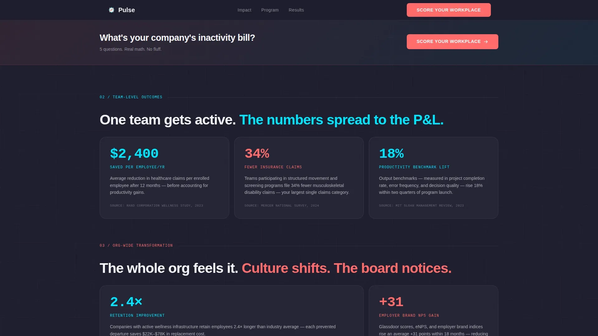 Employee Wellness & Benefits Booking Website Template