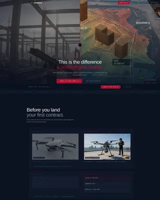 Drone Training Landing Page Template