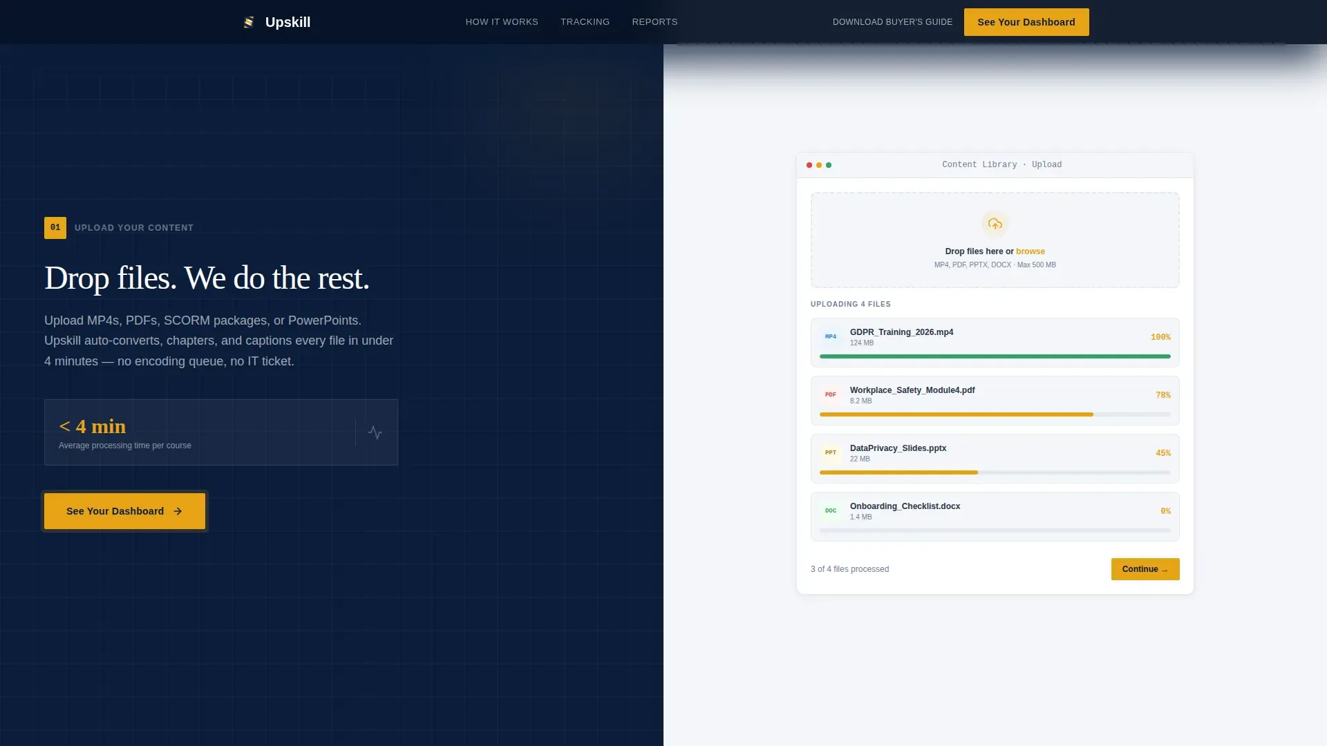 Compliance Learning Platform Landing Page Template