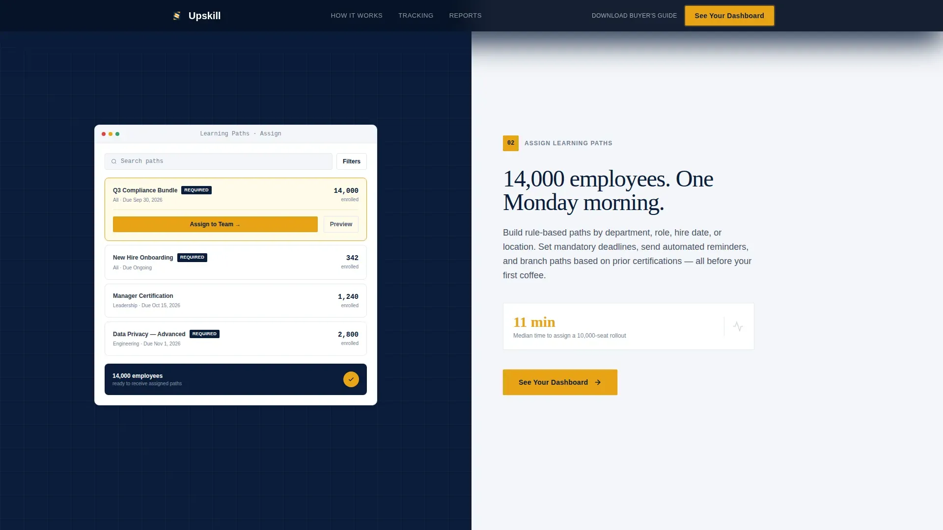 Compliance Learning Platform Landing Page Template