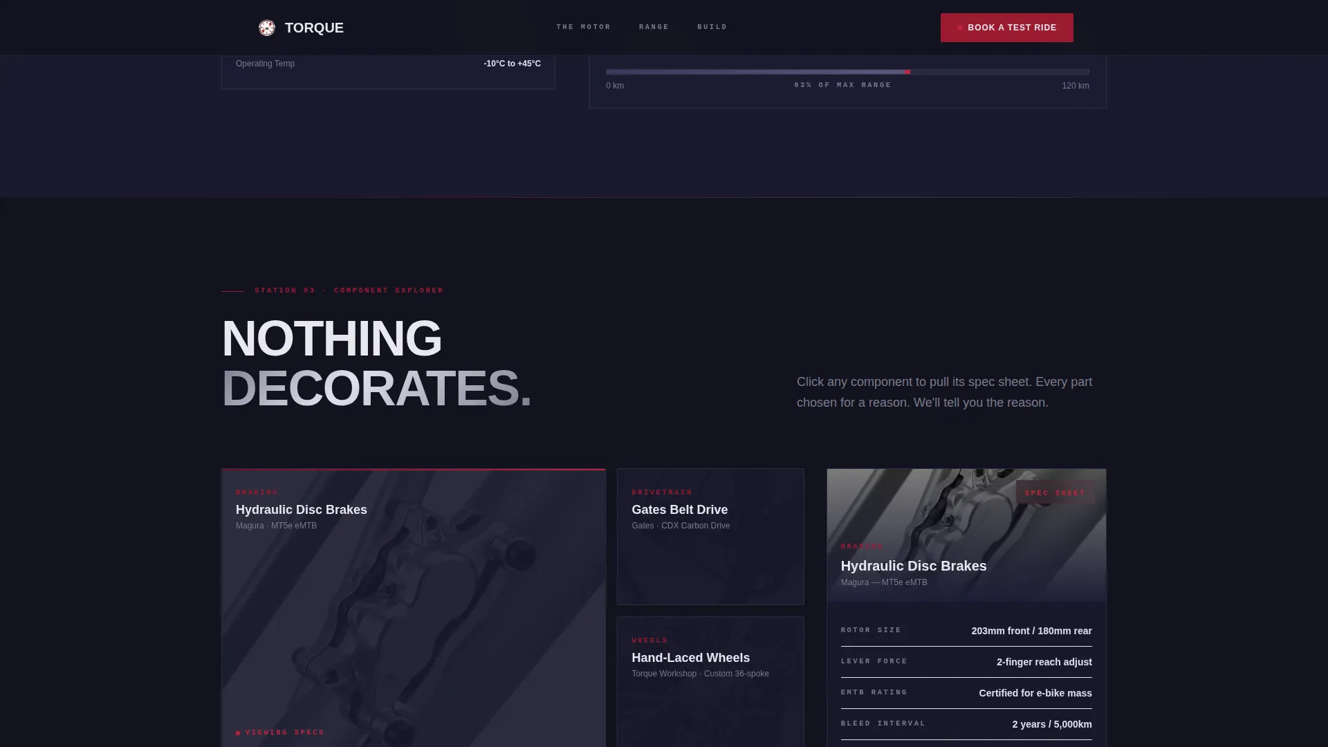 Precision E-Bike Shop Landing Page Template