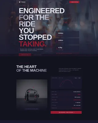 Precision E-Bike Shop Landing Page Template