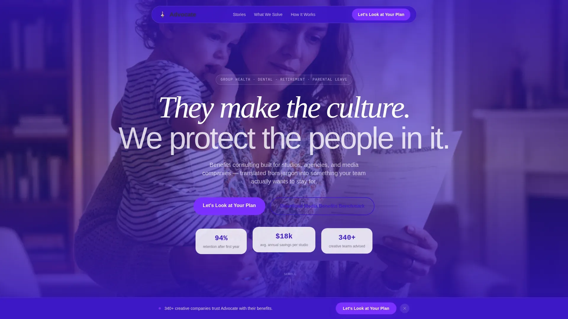 Creative Benefits Consultancy | Free Website Template | Rocket