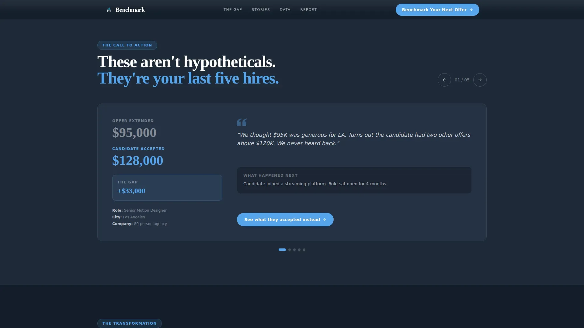 Compensation Benchmarking | Free Website Template | Rocket