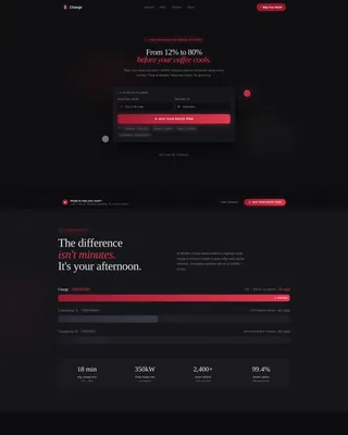 EV Charging Network Landing Page Template