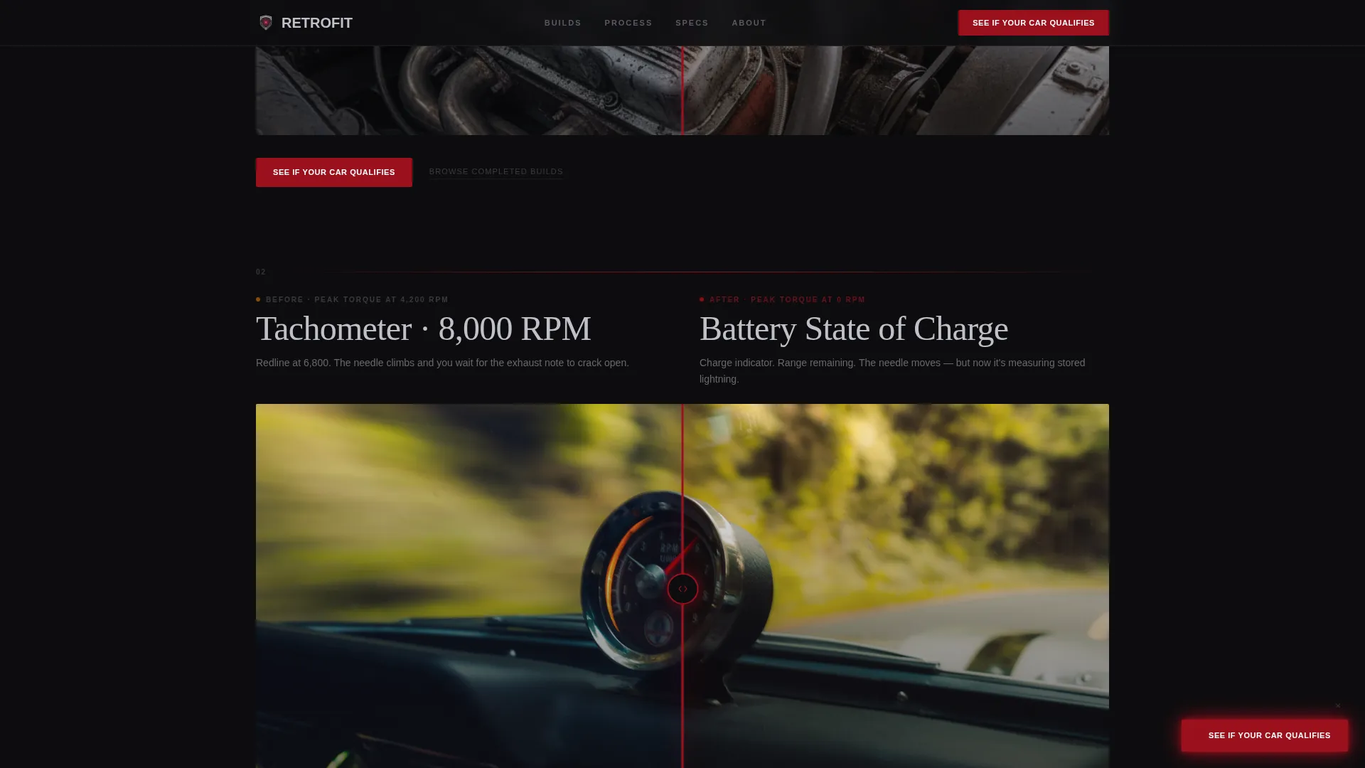 EV Conversion & Retrofit Shop Landing Page Template