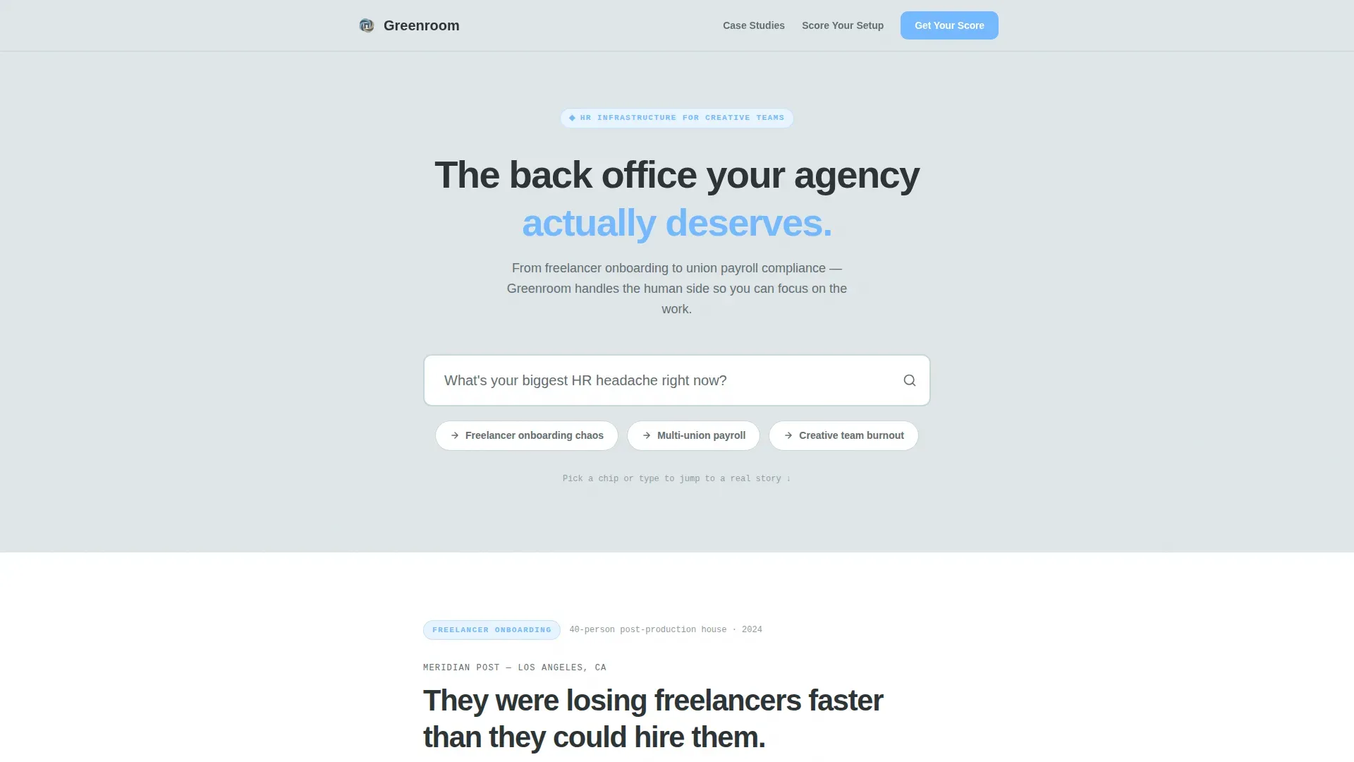 Streamlined Agency Talent | Free Website Template | Rocket