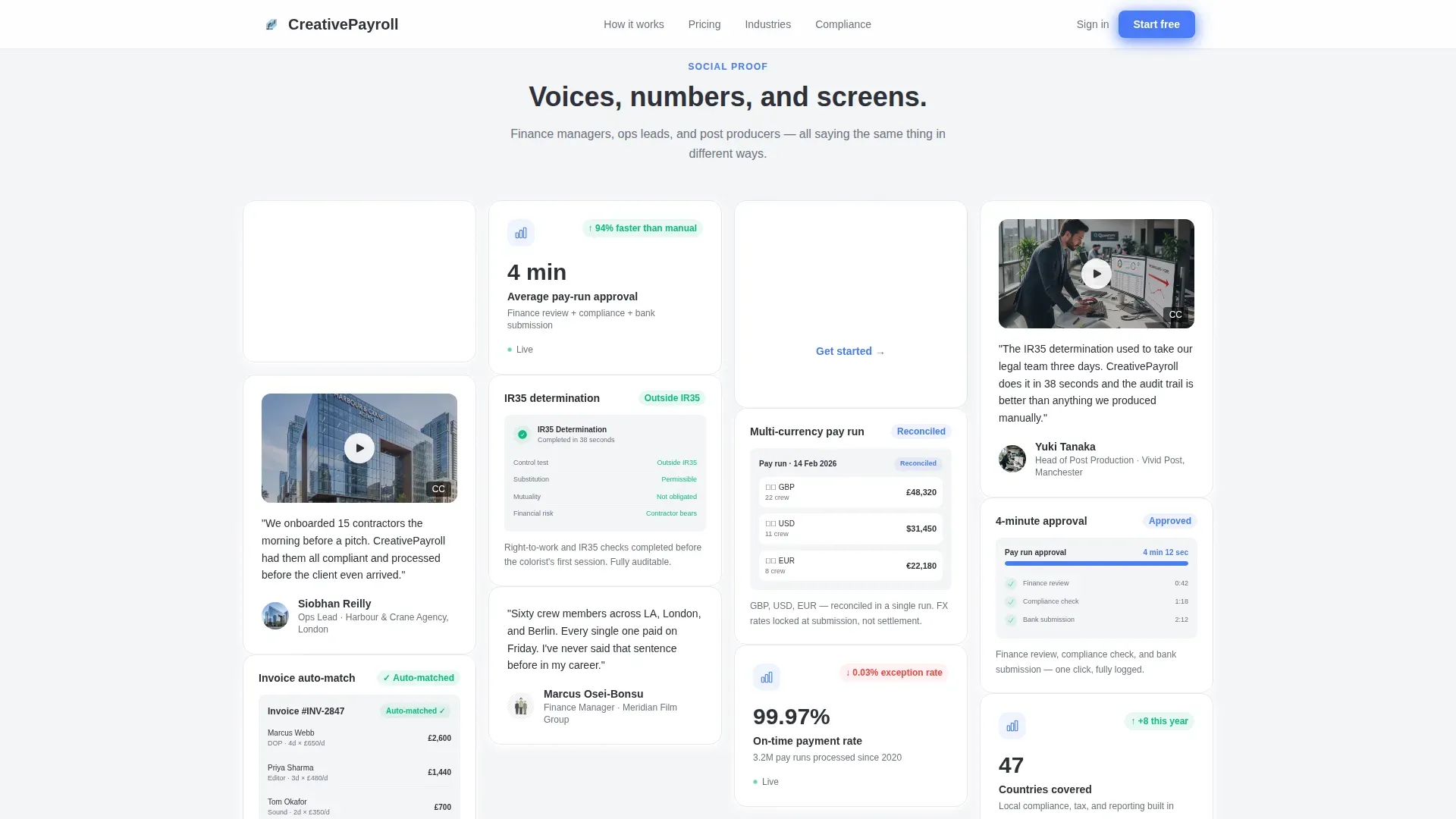 Freelancer Payroll | Free Website Template | Rocket