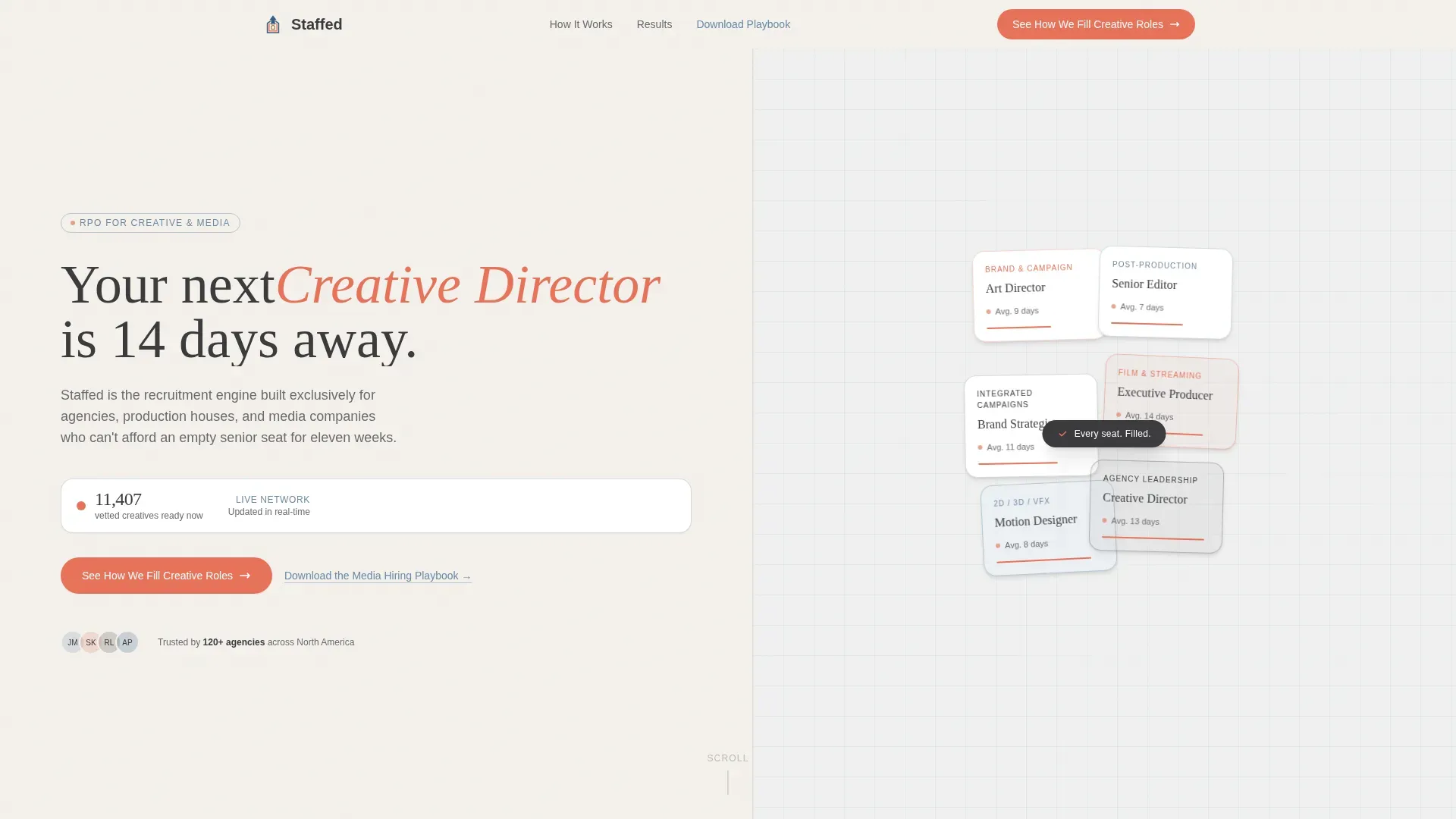 Creative Talent RPO | Free Website Template | Rocket