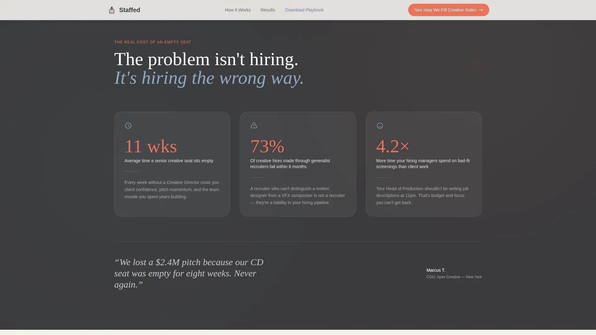 Creative Talent RPO | Free Website Template | Rocket