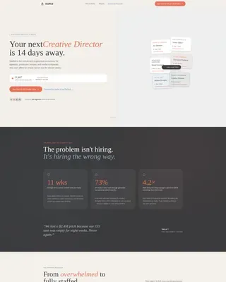 Creative Talent RPO | Free Website Template | Rocket
