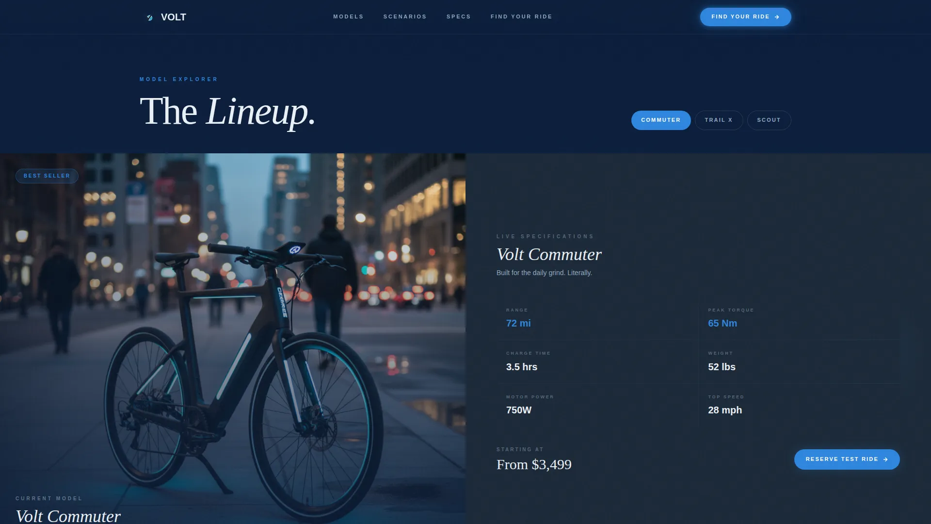 Electric Bike & Scooter Lead Gen Landing Page Template