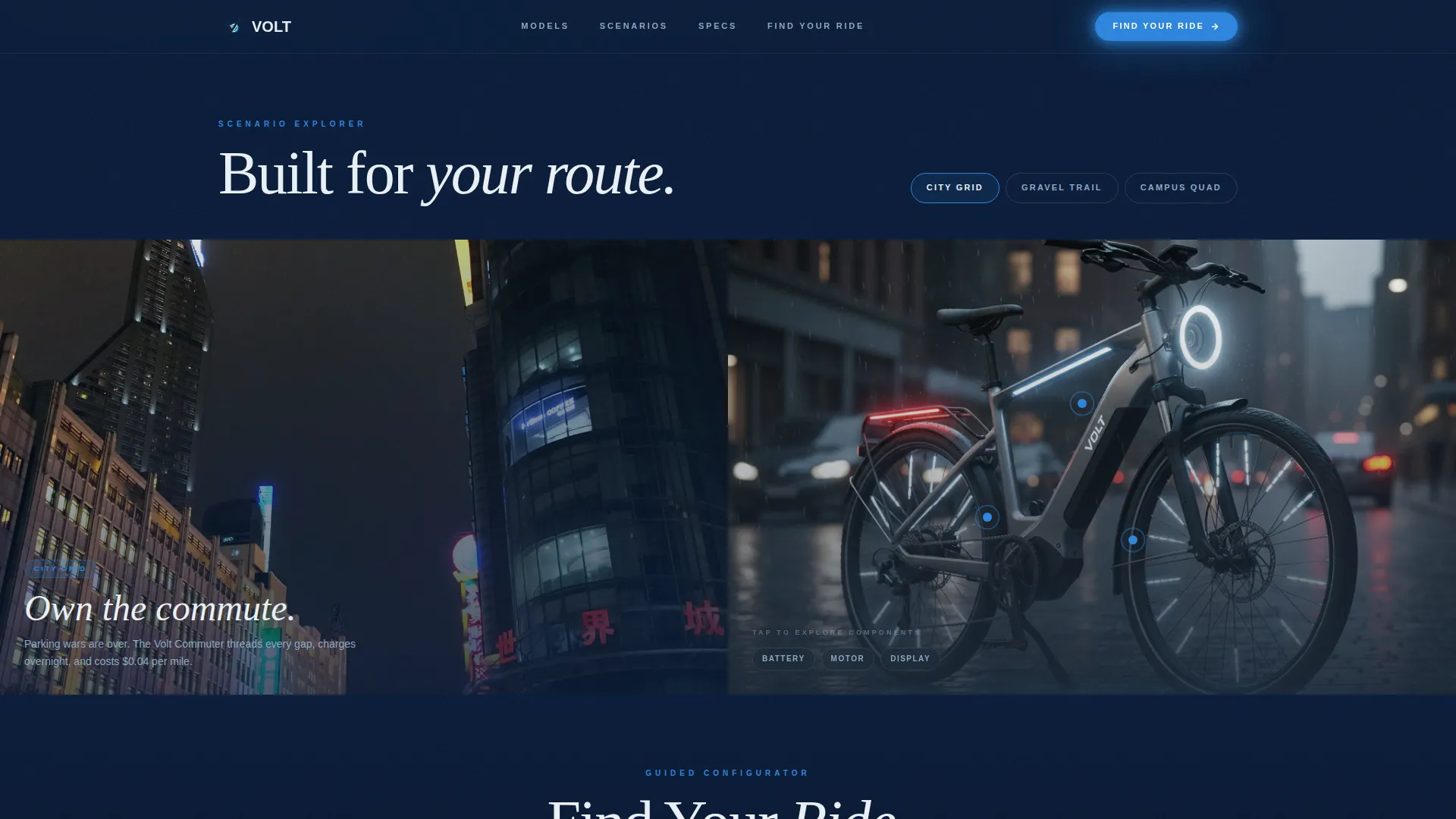 Electric Bike & Scooter Lead Gen Landing Page Template