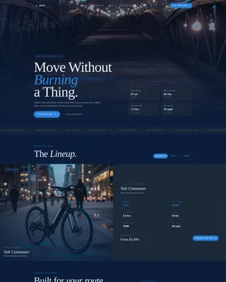 Electric Bike & Scooter Lead Gen Landing Page Template