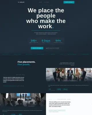 Creative Talent Recruiting | Free Website Template | Rocket