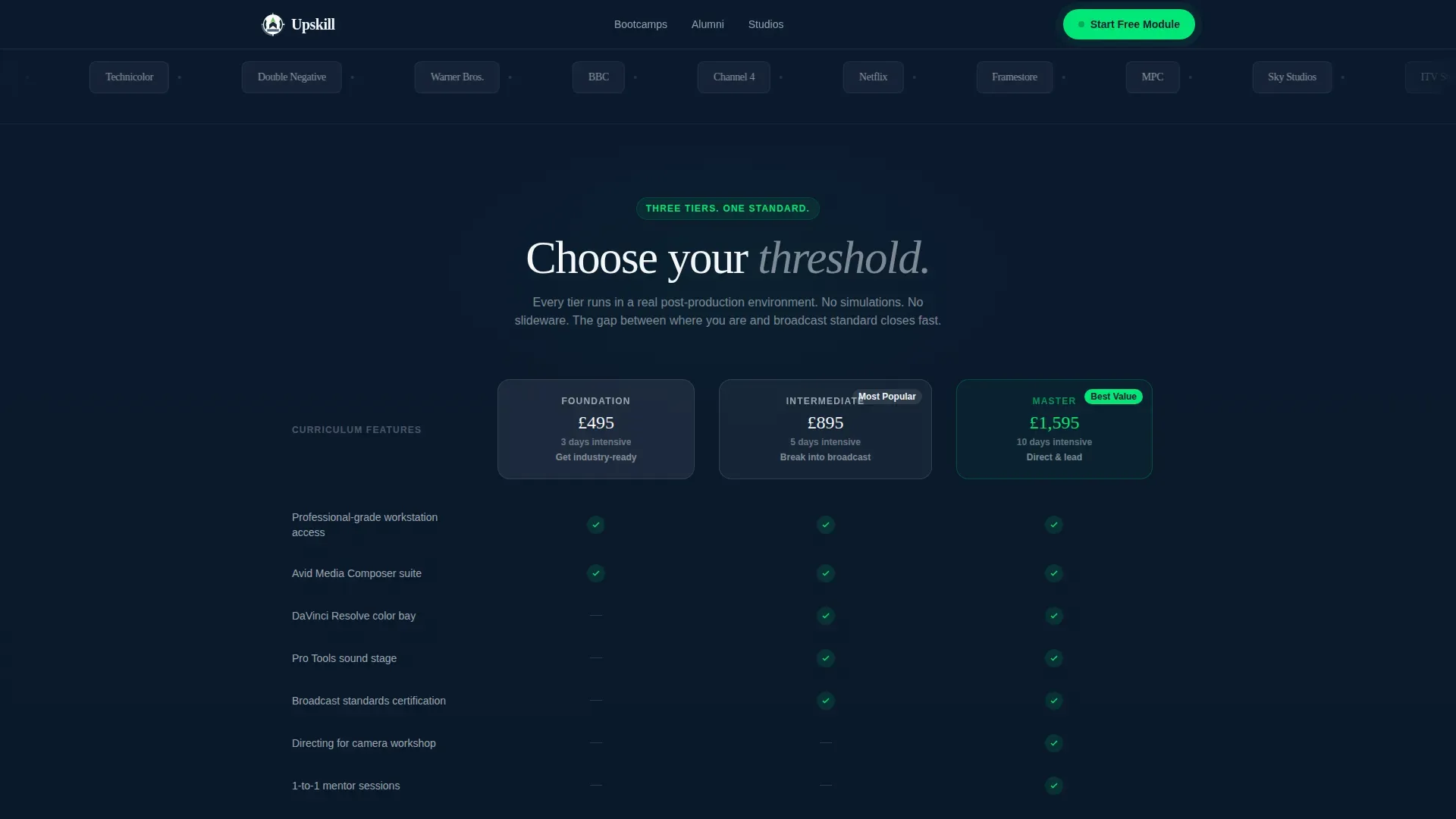 Bootcamp Creative Training | Free Website Template | Rocket