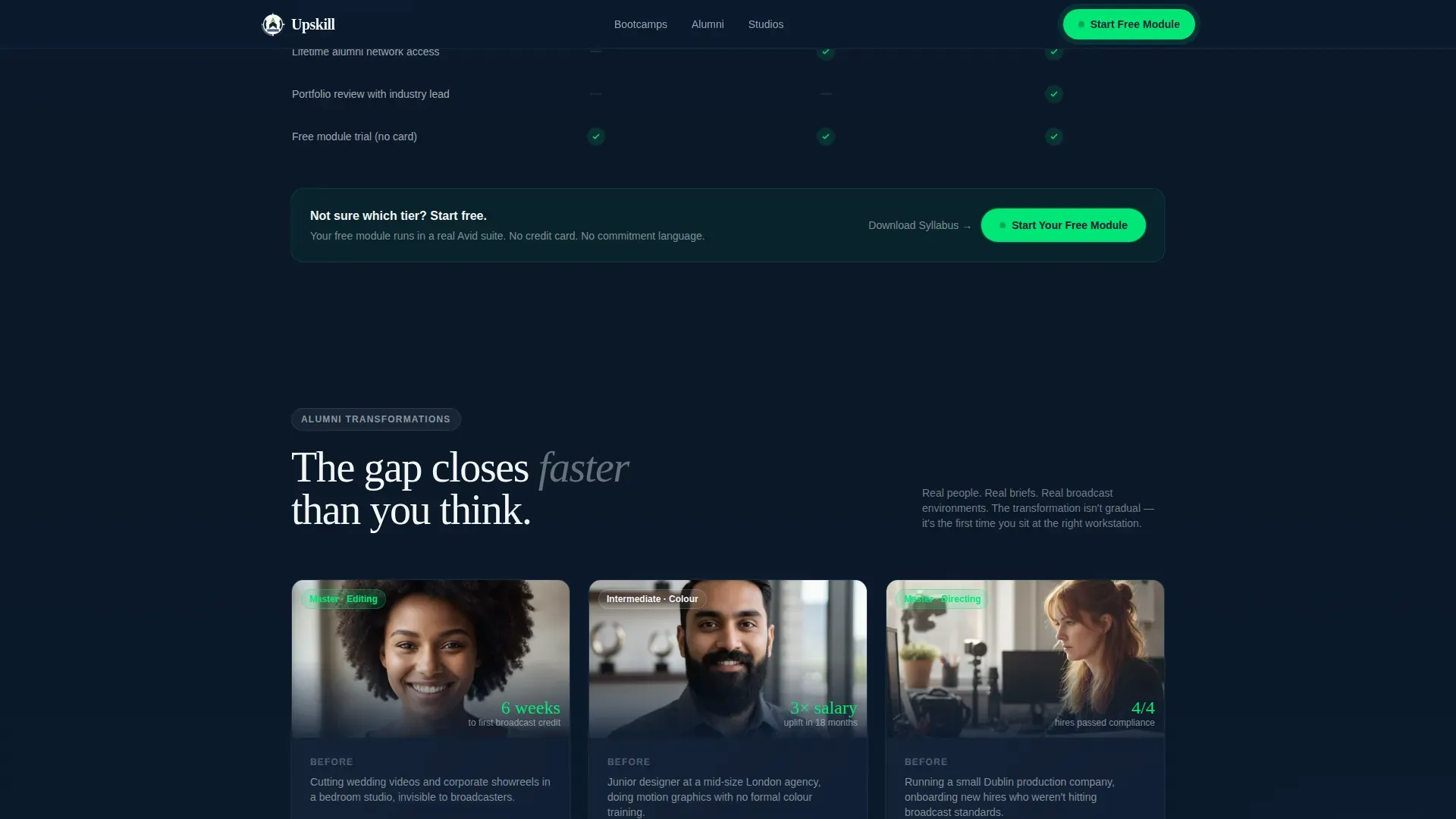 Bootcamp Creative Training | Free Website Template | Rocket