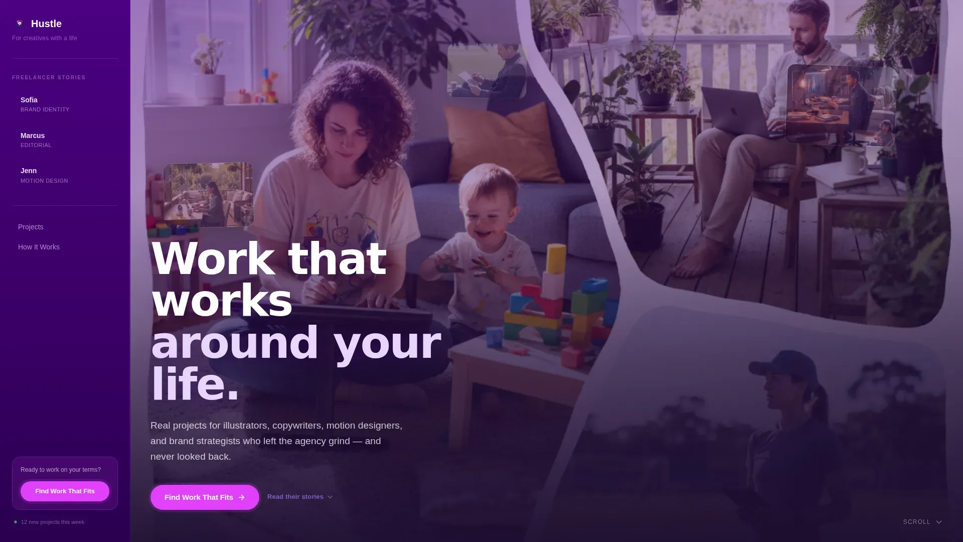 Creative Freelance Marketplace Landing Page Template