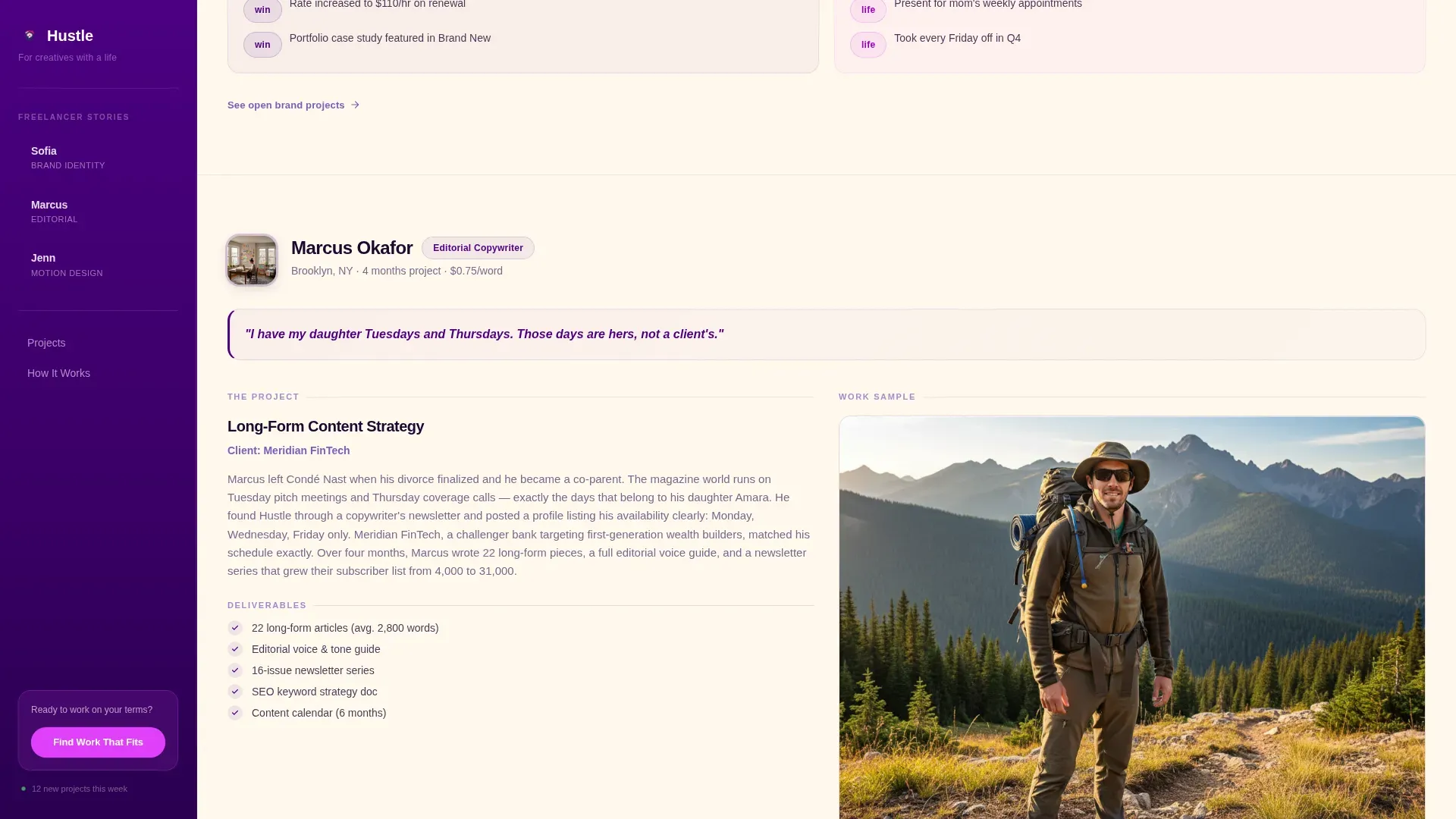 Creative Freelance Marketplace Landing Page Template