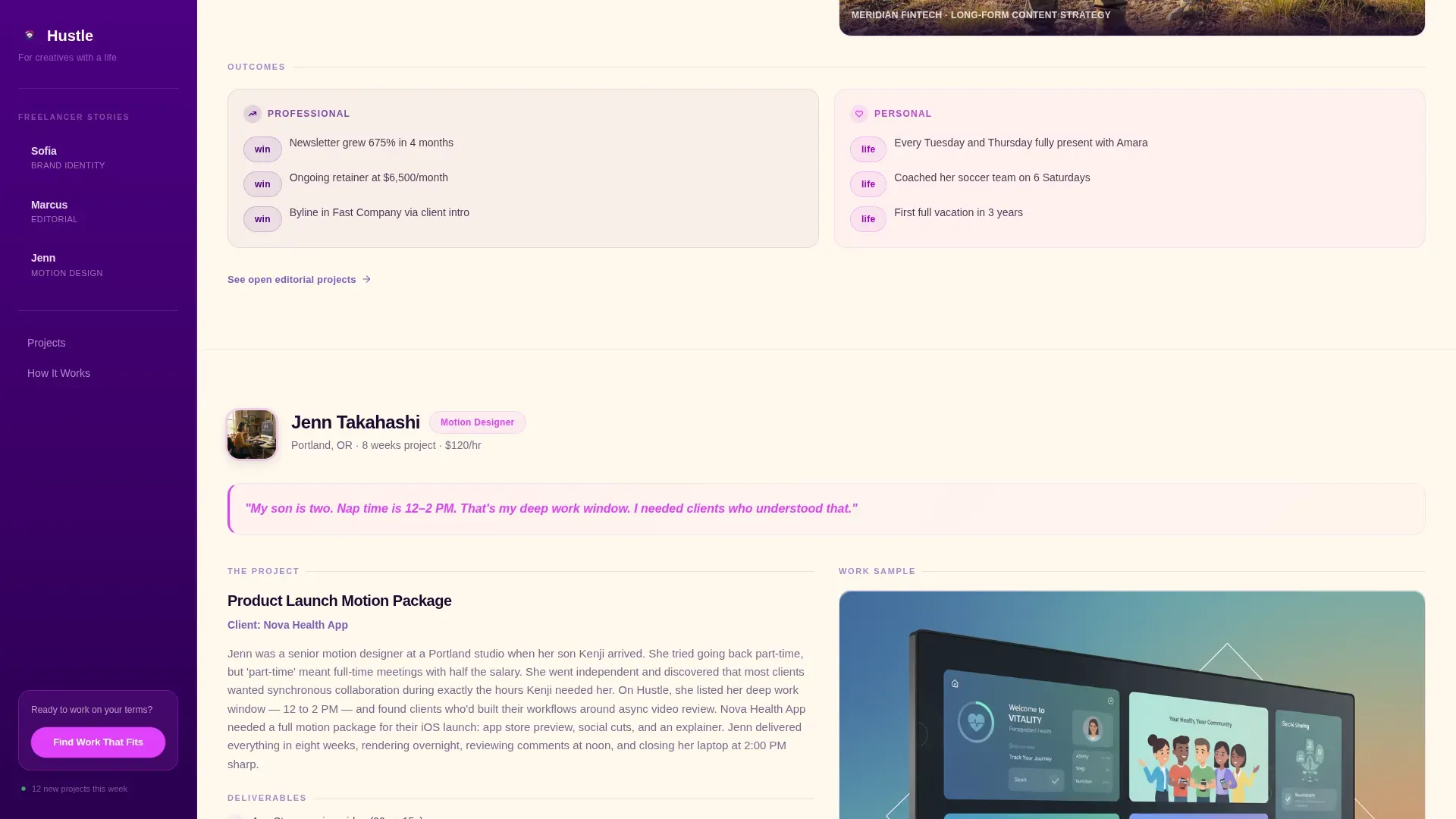 Creative Freelance Marketplace Landing Page Template