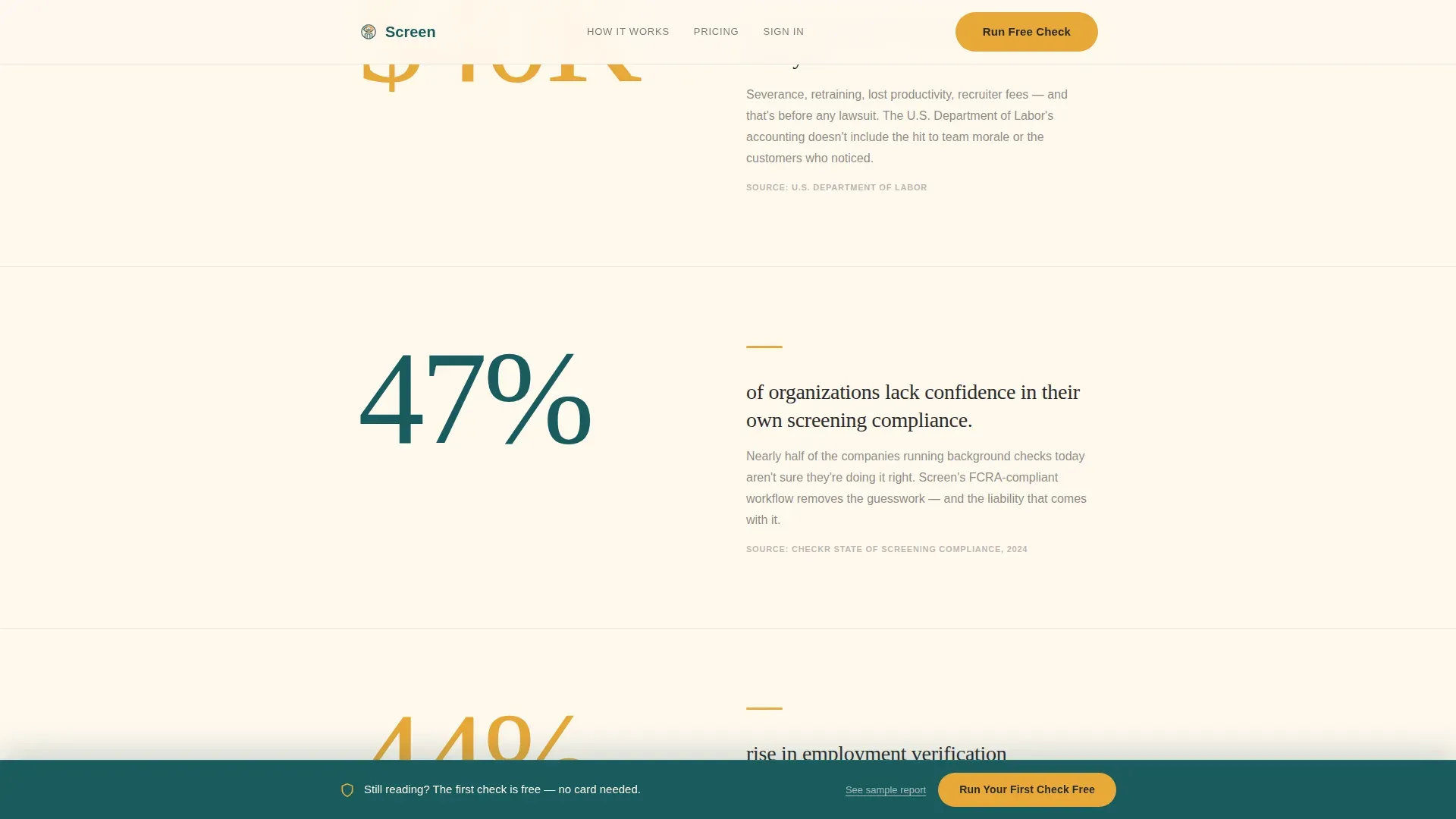 Background Check Service Landing Page Template