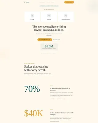 Background Check Service Landing Page Template