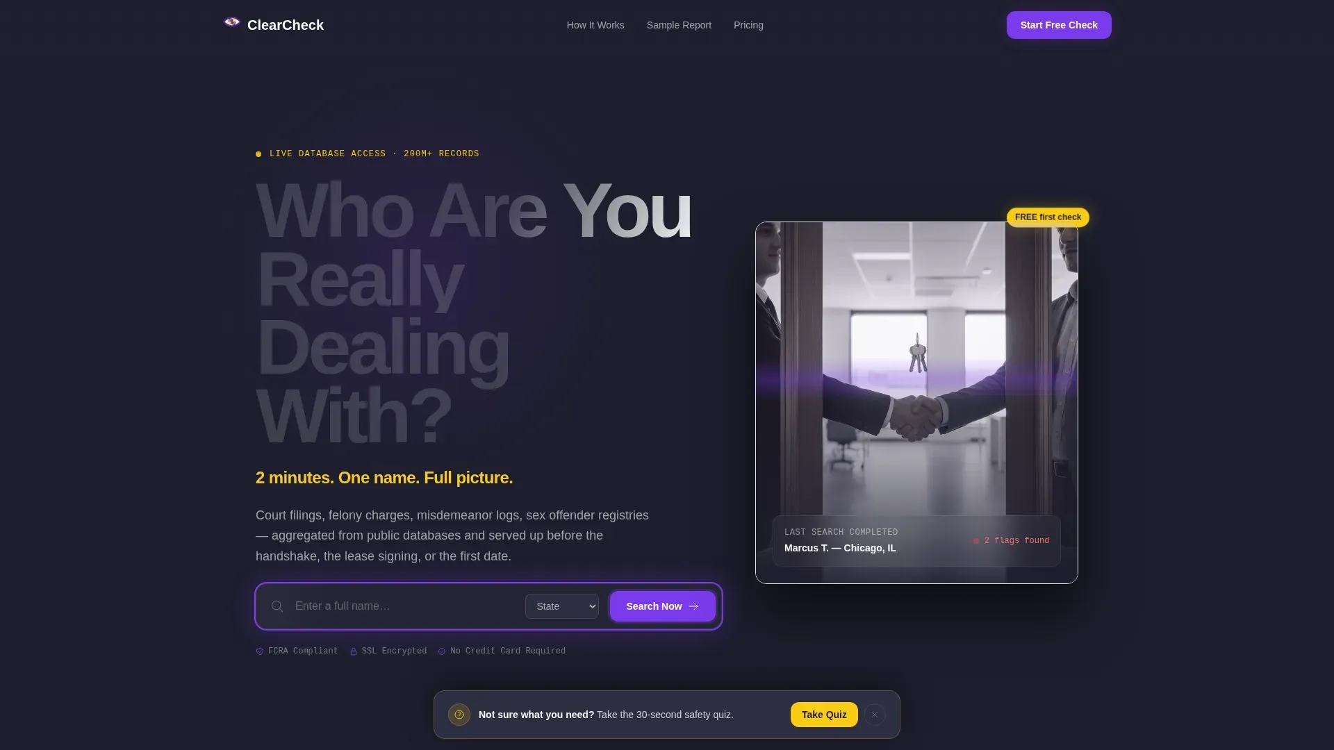 Background Check & Screening Reviews Website Template