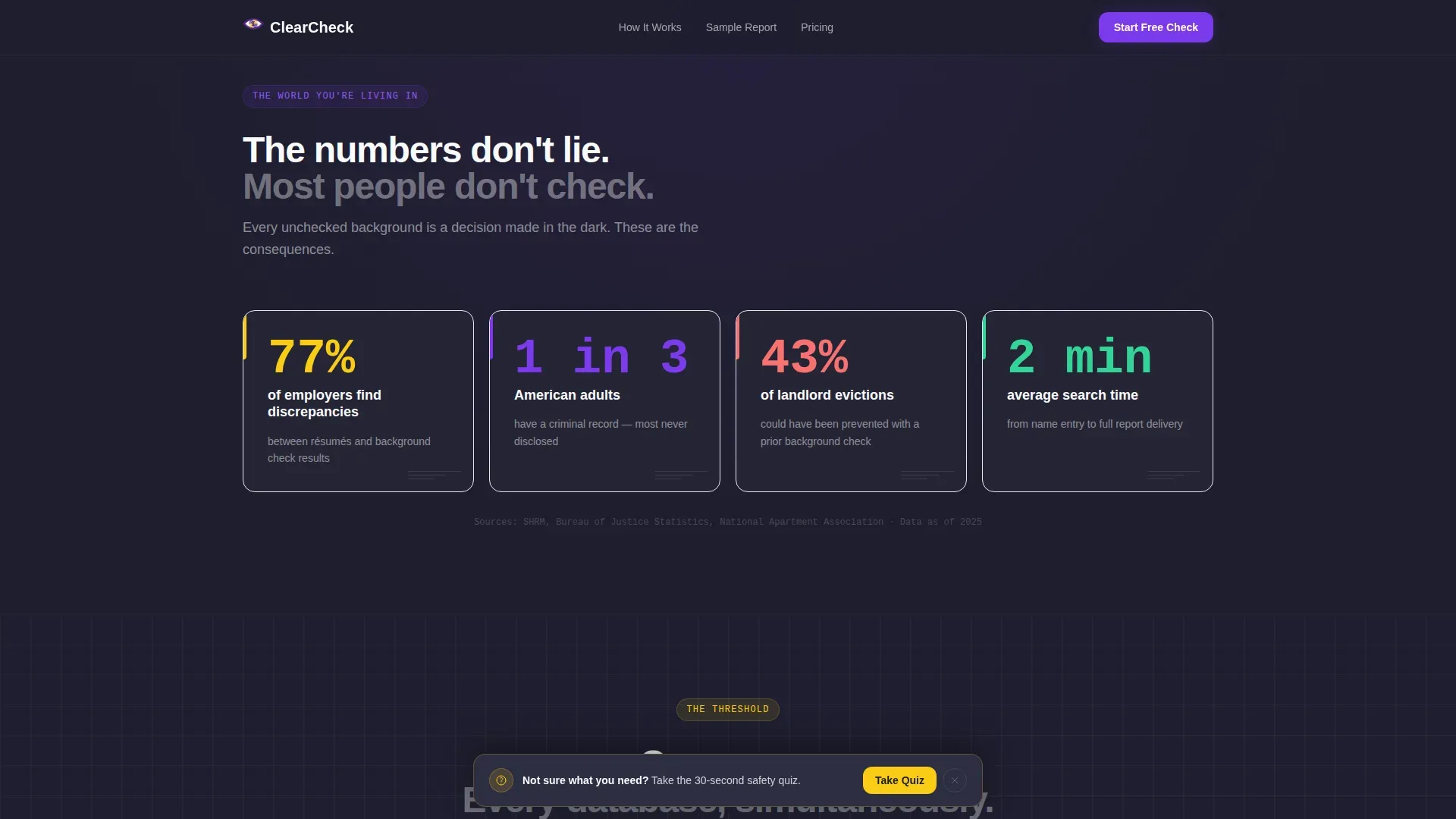 Background Check & Screening Reviews Website Template